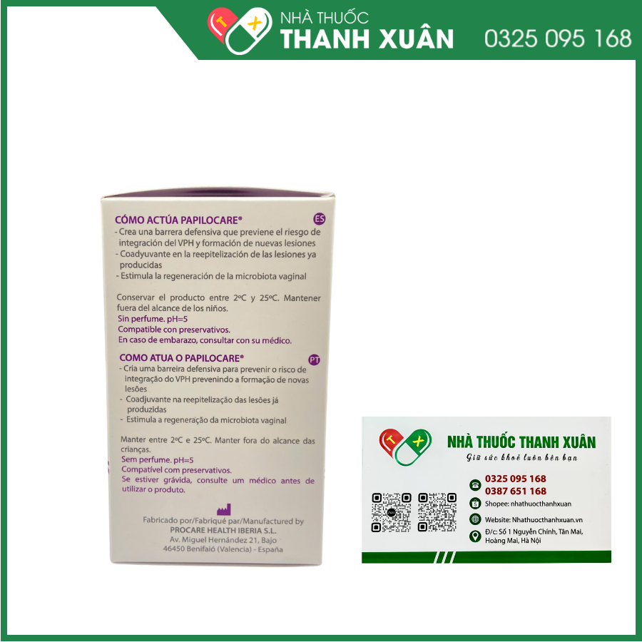 Gel đặt âm đạo Papilocare - Giải pháp trong hỗ trợ đào thải HPV